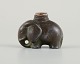 Just Andersen (1884-1943), Denmark. Rare and early miniature container in the 
shape of an elephant in disco metal. 1930s.