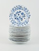 Twelve antique Meissen Blue Onion dinner plates in ...
