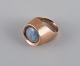 14 carat gold ring, Scandinavian goldsmith, adorned with semi-precious stones.