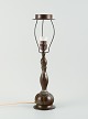 Just Andersen (1884-1943). Table lamp in patinated "disko" metal.