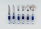 Bjørn Wiinblad for Rosenthal. Siena grill cutlery / service for two people. 
1970s.