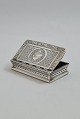 Lundin Antique presents: English silver box. Length 7 cm. Width 4 cm. Produced Birmingham 1810.