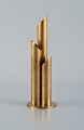 Ystad Metall, 1970s, brass vase for 3 flower stems.