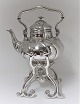 P. Hertz. Silver tea kettle (830). Height 35 cm. Produced 1922. There is a 
repair on the stand. (see photo)