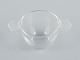 Rene Lalique, small Honfleur bowl with handle in art glass.