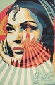 OBEY - Shepard Fairey (1970).
"Welcome Visitors".
Serigrafisk tryk i farver.