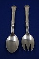 Herregaard Danish silver flatware, small salad set with stainless steel