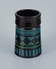 Olle Alberius for Rörstand, Atelje, ceramic vase with geometric pattern.