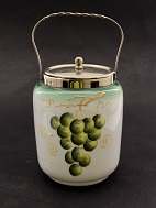 Biscuit barrel  opaline glass