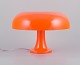 Giancarlo Mattioli for Artemide, Italy, "Nessino" table lamp in orange plastic.