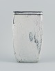 Svend Hammershøi for Kähler. Vase in glazed stoneware. Beautiful gray-black 
double glaze.