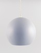 Verner Panton, Topan ceiling lamp in light gray lacquered metal.