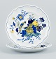 Copeland Spode, England, Bluebird.
To store middagstallerkner.