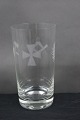 Danish freemason glasses beer glasses engraved 
with freemason symbols, on an edge-cutted foot