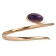 C. Antonsen; An amethyst bangle of 14k gold