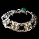 Georg Jensen; A bracelet in sterling silver set with chrysoprases #37