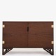 Roxy Klassik presents: Svend Langkilde / Illums BolighusCabinet in wengé with two doors with integrated ...