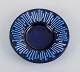 Carl-Harry Stålhane for Rörstrand, "Andalusia", ceramic low bowl in deep blue 
glaze.