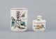 "Villeroy & Boch, two pieces of "Botanica", porcelain vase and sugar bowl 
decorated with flowers and bees.