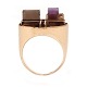 14kt gold ring by Bent Knudsen, Denmark. Ringsize 57. W: 18,2gr