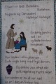 An old embroidery for the christmas to hang up, 
handmade with a poem
66cm x 21cm
In a good condition
We have a good selection of handmade table 
clothes