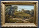 Sharp, T. (19th century) England: Landscape with walking ...