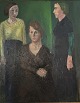 "Familiebillede" 3 generationer, kunstnerens moder, hustru og kunstnerens 
datter, kunstmaleren Annelise Søndergaard, museums kvalitet. Er netop blevet 
renset og efterset hos konservator.