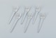 Georg Jensen, Caravel, a set of six lunch forks in sterling silver.
Modernist and sleek design.