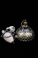 Original 1800s 
ceiling lamp 
with lampshade 
in waffled ...
