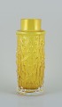 Gullaskruf, Sweden, art glass vase in yellow glass.
Modernist design.