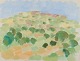 Sven Markhed (1925-1996), listed Swedish artist.
Modernist landscape in bright summer tones.