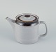 Knabstrup, Denmark, stoneware teapot with gray and brown glaze tones.