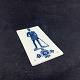 Blue Fluted toilet sign - Mens