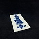 Blue Fluted toilet sign - Ladies