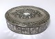 Lundin Antique presents: Oval silver box (830). Length 11.5 cm. Width 8 cm. Height 3 cm.