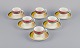 Paloma Picasso for Villeroy & Boch, Germany. A set of six coffee cups with 
saucers from the "My Way" series.