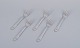 Horsens Silver. Denmark. A set of five cake forks in 830 silver.