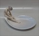 B&G 1532 Girl on tray "Meditation" 11 x 21 cm