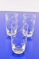 Five small soda glasses