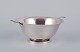 Evald Nielsen, Danish silversmith. Art Deco bowl in 830 silver.