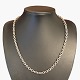 Johannes Larsen; necklace in 14k white gold, l. 51 cm.