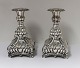 Denmark. Silver candlesticks (830). A pair. Height 19 cm. Produced 1949.