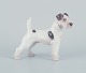 Bing & Grøndahl, porcelænsfigur af ruhåret foxterrier.