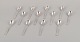 Cohr, Danish silversmith. A set of twelve "Old Danish" coffee spoons in 830 
silver.