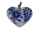 Blue Fluted Plain
Heart pendant