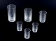 Baccarat, France. A set of six "Nancy" assorted drink glasses in clear crystal 
glass.