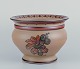 Hjorth, island of Bornholm, Denmark. Large ceramic jar. Hand-painted with floral 
motifs.