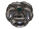 Georg Jensen 
Brooch with green stone