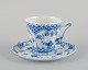 Royal Copenhagen Full Lace. Coffee cup with a handle shaped like a faun.
