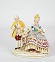 Osted Antik & Design presents: Figure of royal couple - Royal attireGreat condition